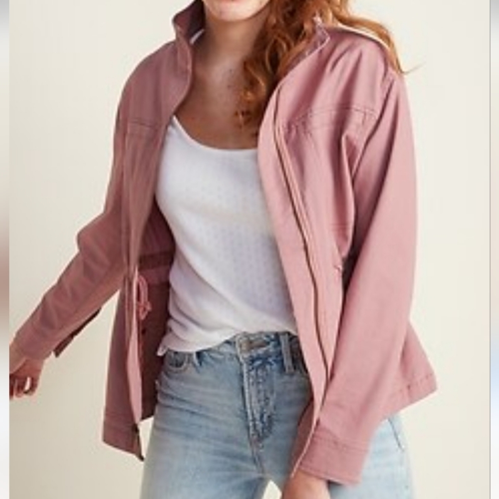 Old Navy Women's Pink Utility Jacket